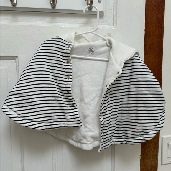 Petit Bateau Striped Cotton Cape (Toddler/Baby) - One Size - Picture 3 of 7